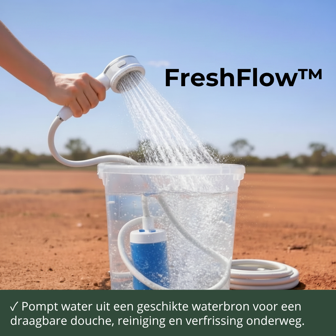 FreshFlow™ Draagbare Buitendouche